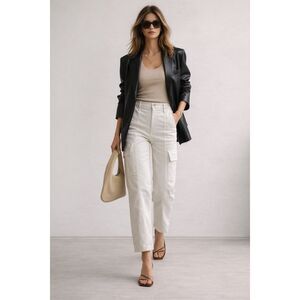 NWOT MOTHER RAMBLER CARGO ANKLE CREAM PUFFS, $264 Sz 29, F38